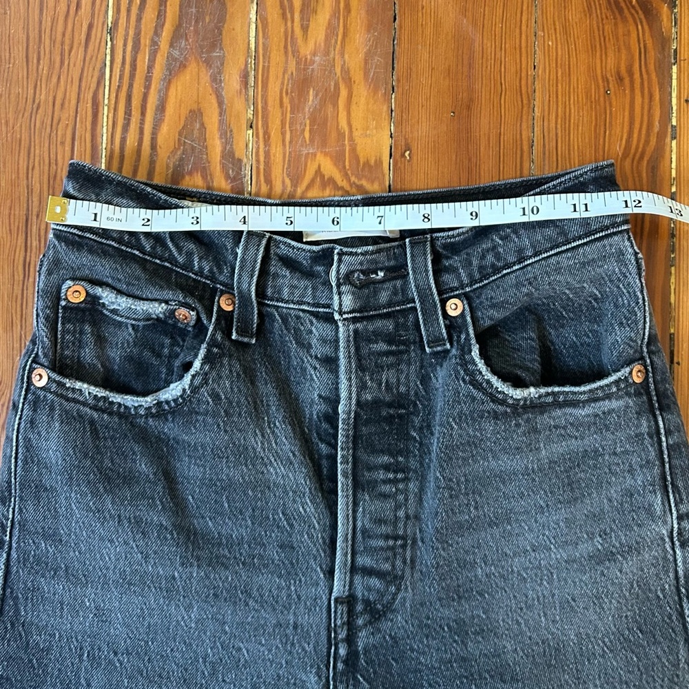 Levi's Women's Straight Leg Jeans - Dark Gray - Picture 5 of 6